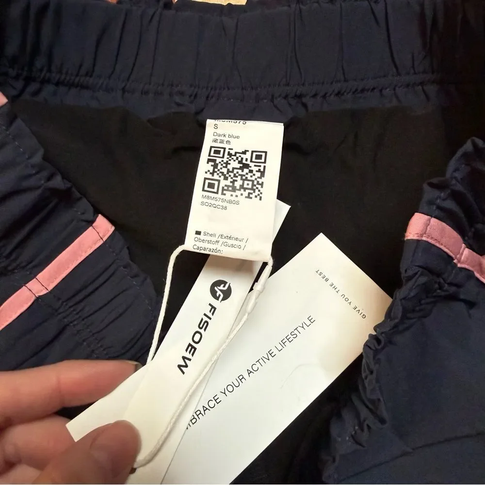 NWT Women's Fisoew Navy Athletic Shorts small